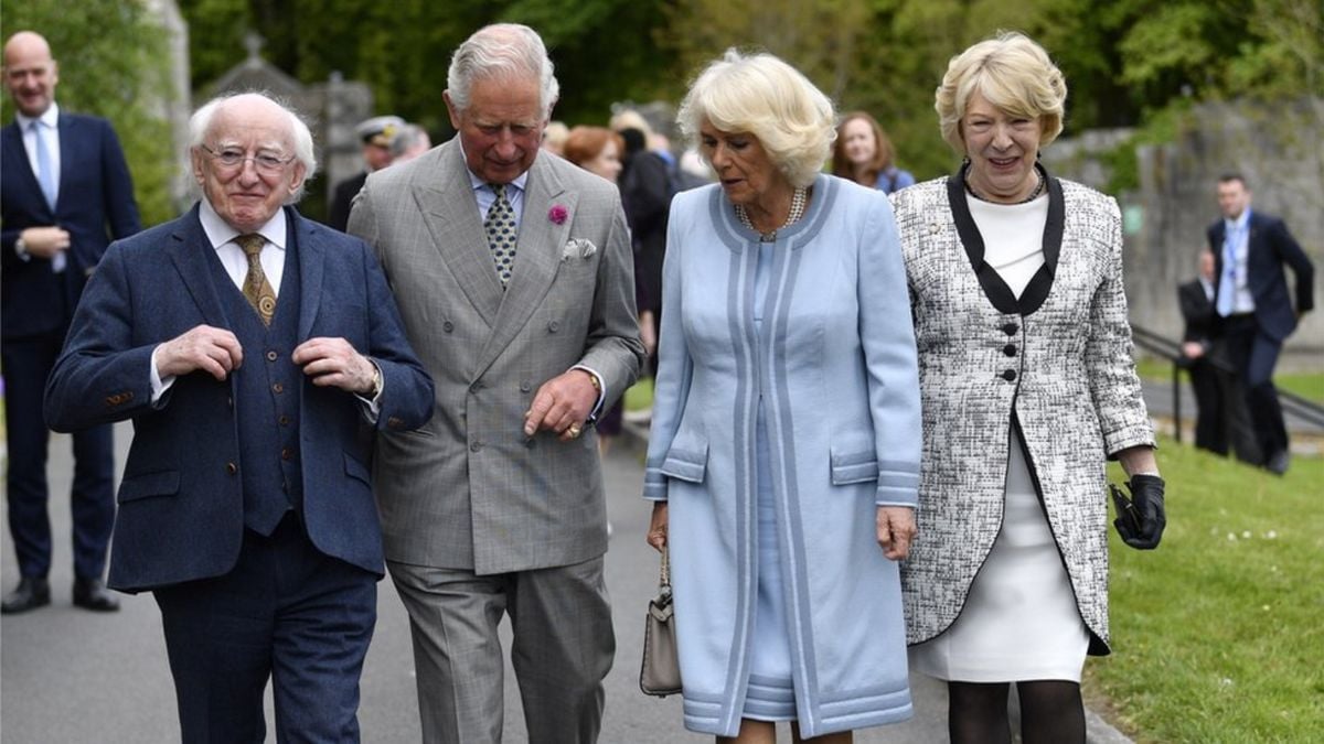 BBC News Charles and Camilla visit County Wicklow